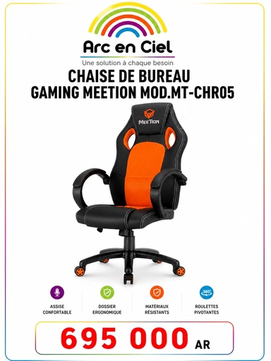 CHAISE DE BUREAU GAMING MEETION MOD.MT-CHR05